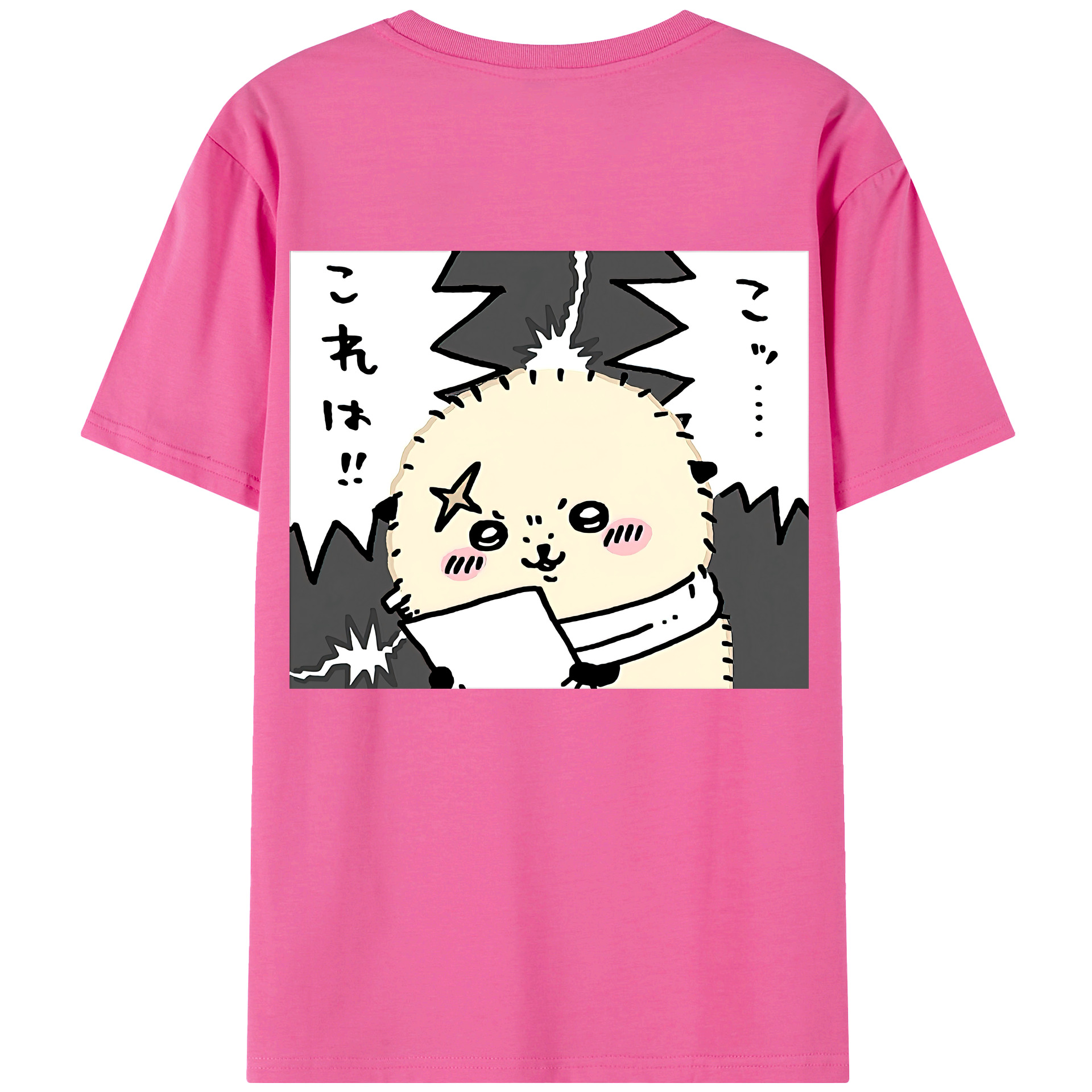 （画像用） ちいかわ ラッコ Chii-kawa Sea otter レディース半袖Tシャツ(バックプリント)
